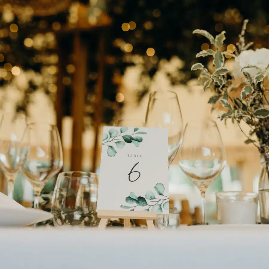 creation centre de table mariage graphiste